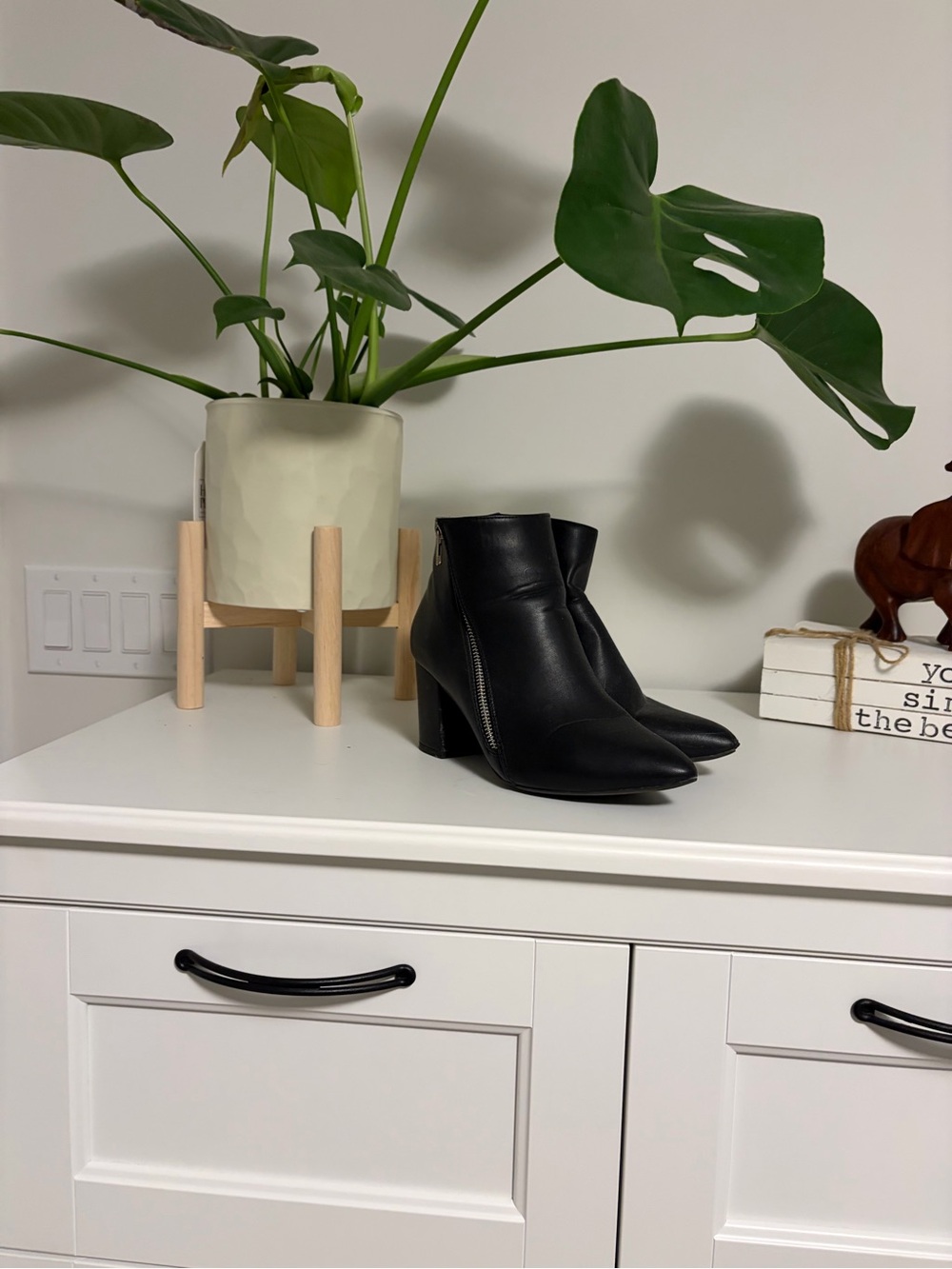 Streetwear Society Black Pointed Toe Ankle Booties